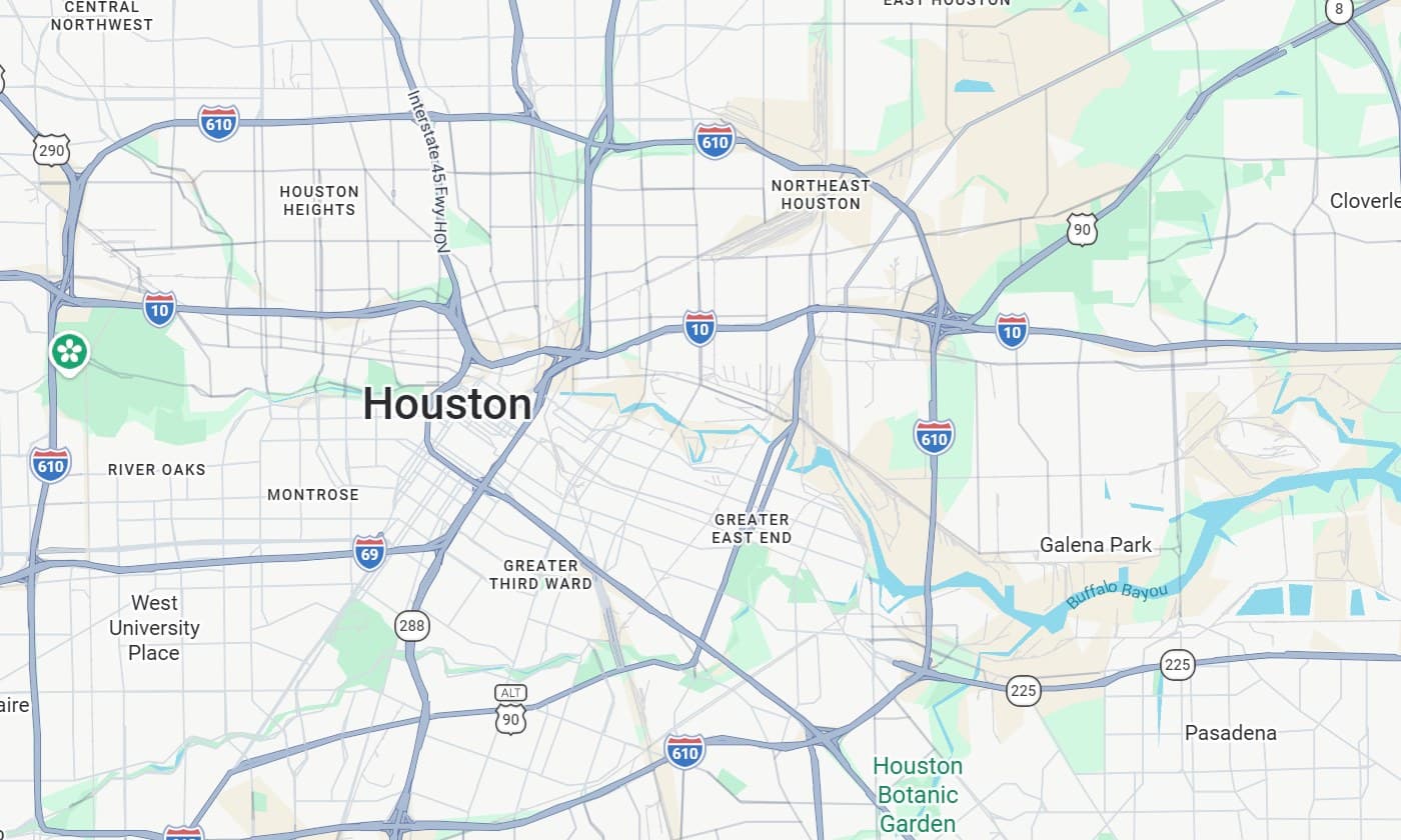 Map of Houston, Texas